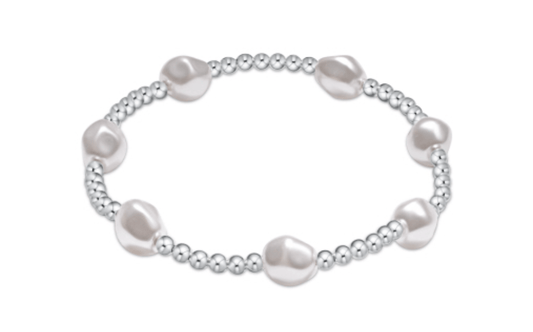 Enewton - Admire Sterling 3mm Bead Bracelet - Pearl - Findlay Rowe Designs