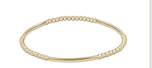 ENEWTON - Bliss Bar Gold Pattern 2.5mm Bead Bracelet -  Gold - Findlay Rowe Designs