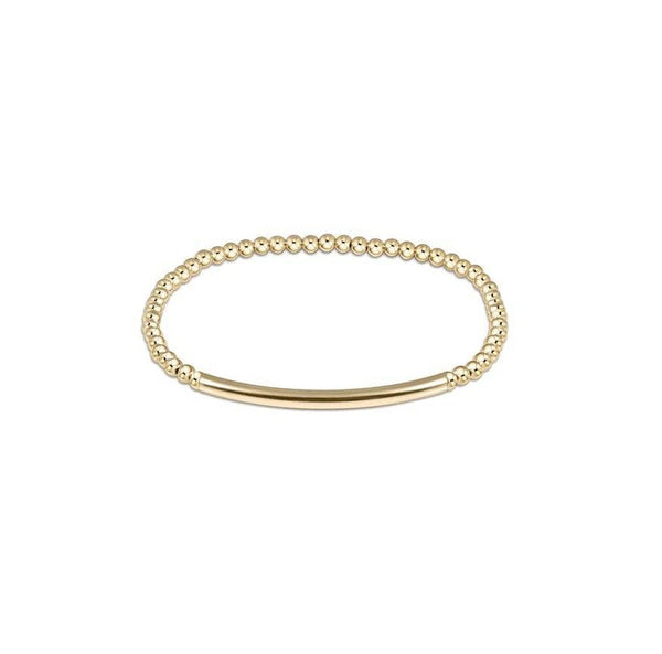 Enewton - Bliss Bar Smooth 3mm Bead Bracelet - Gold – Findlay Rowe