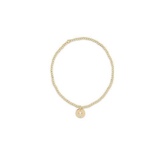 Enewton - Classic Gold 2mm Bead Bracelet - Blessed Charm - Findlay Rowe Designs