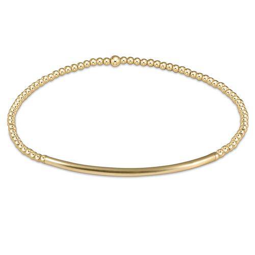 Enewton - Bliss Bar Smooth 2mm Bead Bracelet - Gold - Findlay Rowe Designs