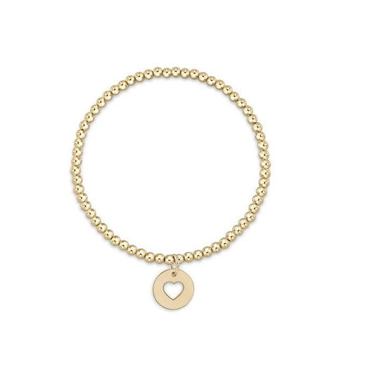 enewton - classic gold 3mm bead bracelet - love gold disc - Findlay Rowe Designs