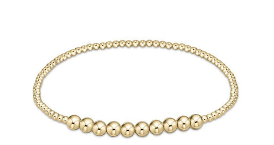 ENEWTON - Classic Gold Beaded Bliss 2mm Bead Bracelet -  4mm Gold