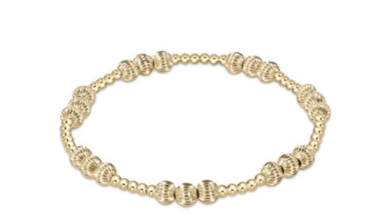 Enewton - Dignity Joy Pattern 5mm Bead Bracelet - Gold - Findlay Rowe Designs
