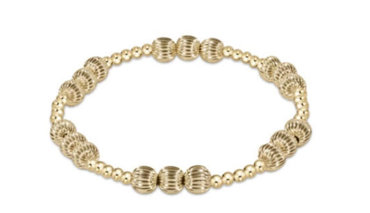 ENEWTON - Dignity Joy Pattern 6mm Bead Bracelet - Gold