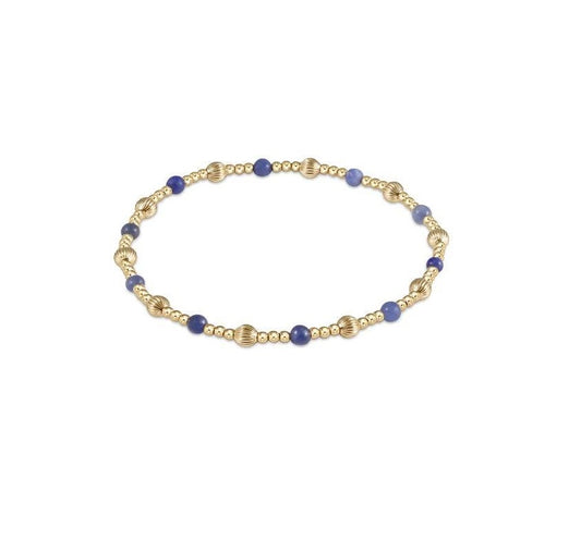 Enewton - dignity sincerity pattern 4mm bead bracelet - lapis - Findlay Rowe Designs