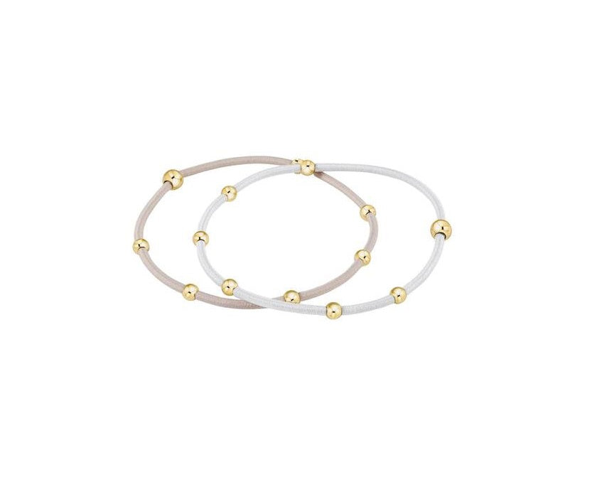 Enewton - "e"ssentials Hair Bracelet - stack of 2 - Dove - Findlay Rowe Designs