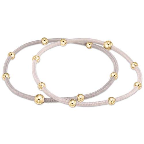 Enewton - 'e'ssentials Hair Bracelet - stack of 2 - Neutral - Findlay Rowe Designs