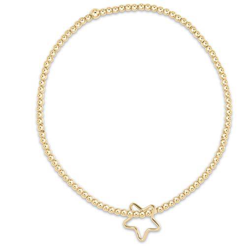 Enewton - Egirl Classic Gold 2mm bead Bracelet - Star Small Charm