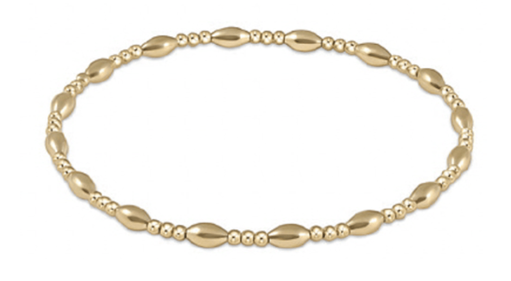 enewton Extends - Harmony Sincerity Pattern 2mm Bead Bracelet - Gold - Findlay Rowe Designs