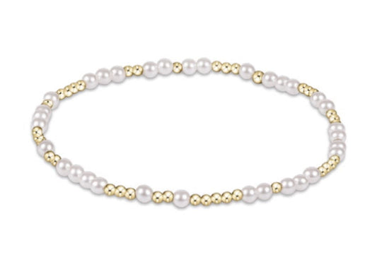 Enewton Extends - Hope Unwritten 3mm Bead Bracelet - Pearl - Findlay Rowe Designs