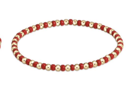 Gameday Hope Grateful Bracelet - Bright Red - Findlay Rowe Designs