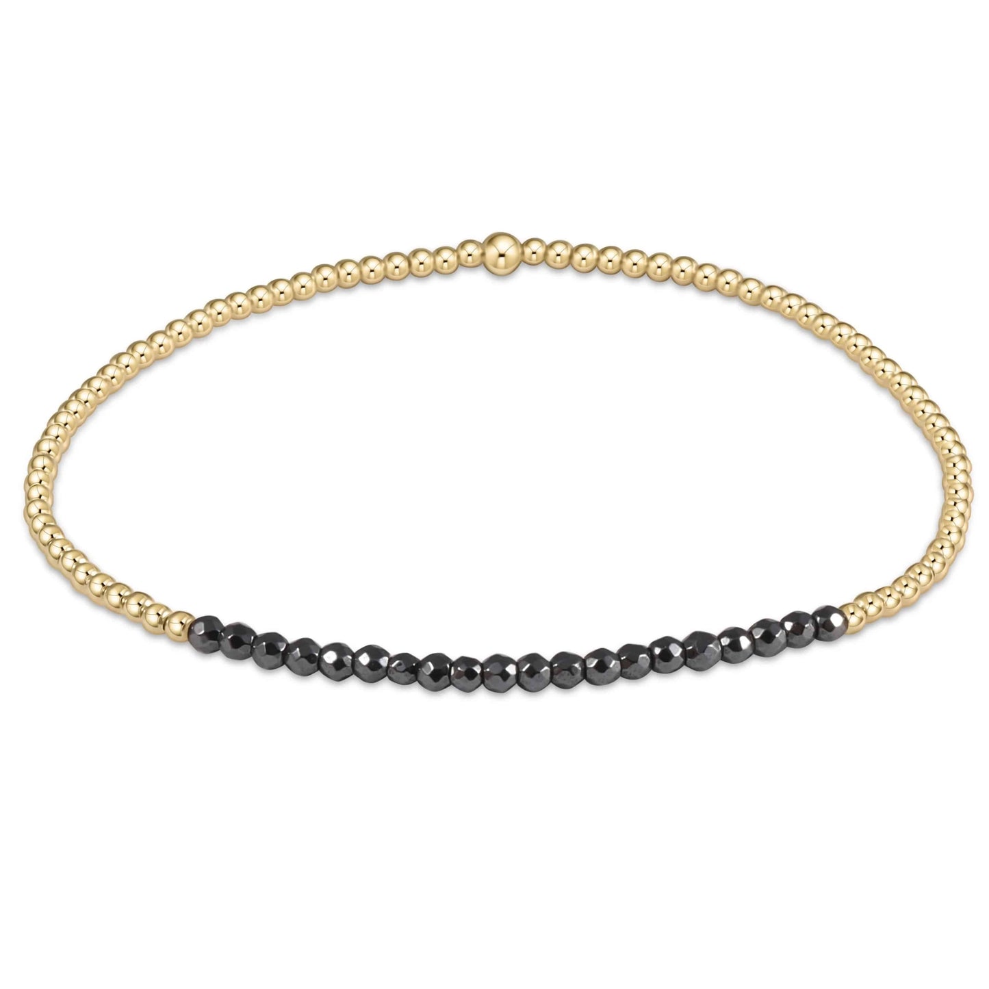 Enewton - gold bliss 2mm bead bracelet - Hematite