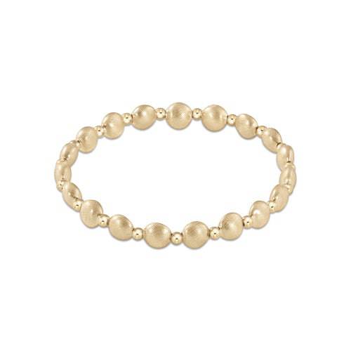 Enewton - Honesty Gold Grateful Pattern 6mm Bead Bracelet - Findlay Rowe Designs