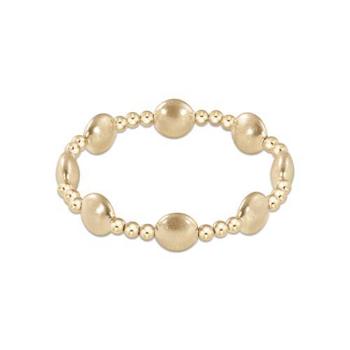 Enewton - Honesty Gold Sincerity Pattern 10mm Bead Bracelet - Findlay Rowe Designs