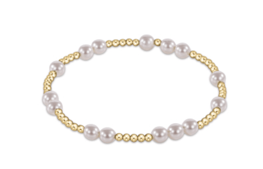 Enewton - Hope Unwritten 5mm Bead Bracelet - Pearl - Findlay Rowe Designs