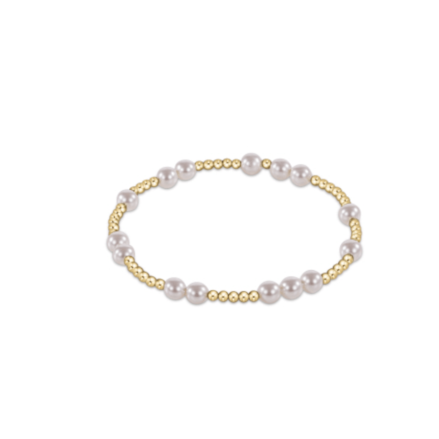 Enewton - Hope Unwritten 5mm Bead Bracelet - Pearl - Findlay Rowe Designs