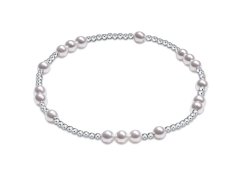 Enewton - Hope Unwritten Sterling 4mm Bead Bracelet - Pearl - Findlay Rowe Designs