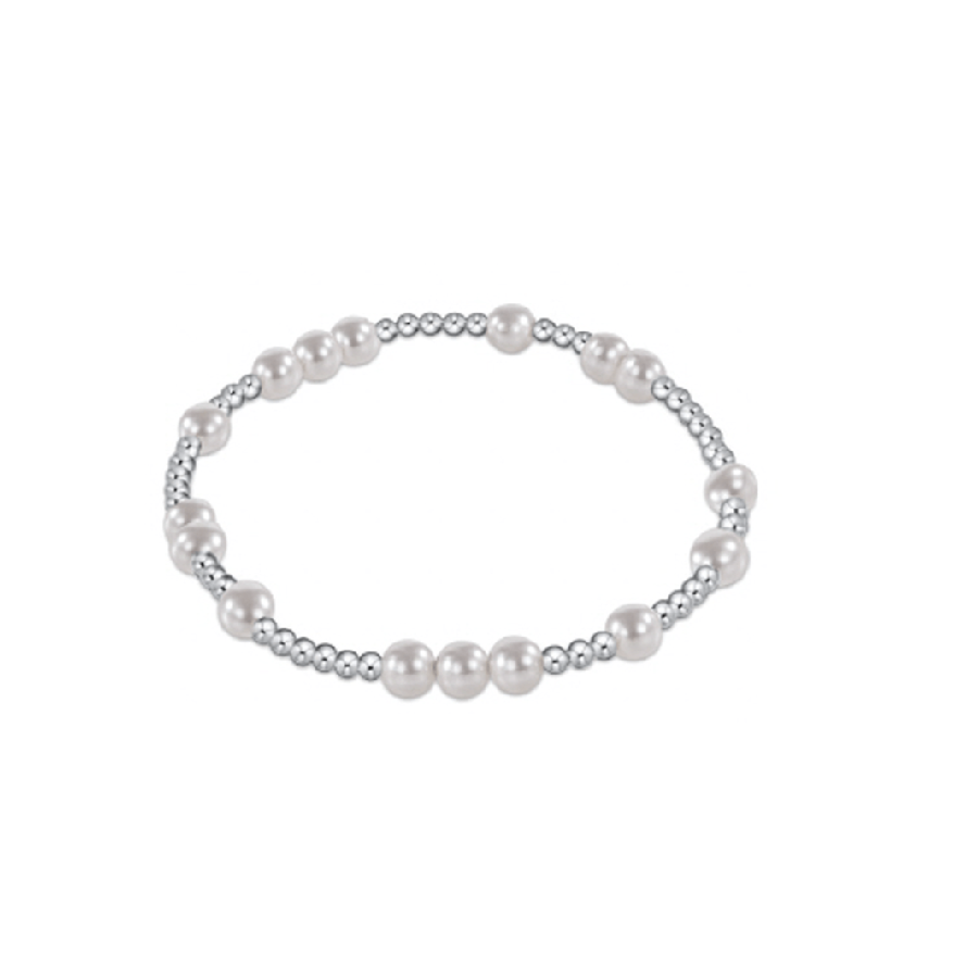 Enewton - Hope Unwritten Sterling 5mm Bead Bracelet - Pearl - Findlay Rowe Designs