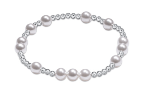 Enewton - Hope Unwritten Sterling 6mm Bead Bracelet - Pearl - Findlay Rowe Designs