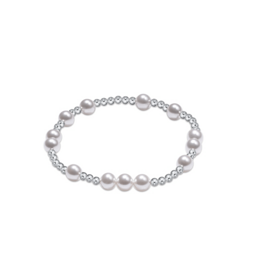 Enewton - Hope Unwritten Sterling 6mm Bead Bracelet - Pearl - Findlay Rowe Designs