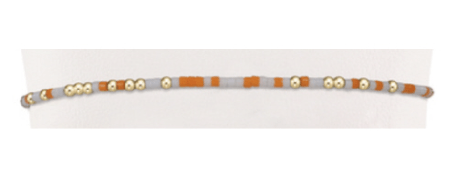 enwton - Gameday Hope Unwritten Bracelet - Orange-White - Findlay Rowe Designs