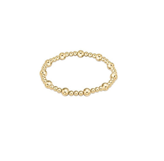 Enewton - classic sincerity pattern 6mm bead bracelet - gold - Findlay Rowe Designs