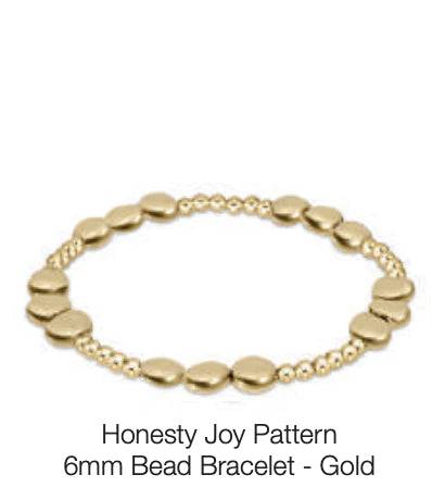 enewton- Honesty Joy Pattern 6mm Bead Bracelet - gold - Findlay Rowe Designs