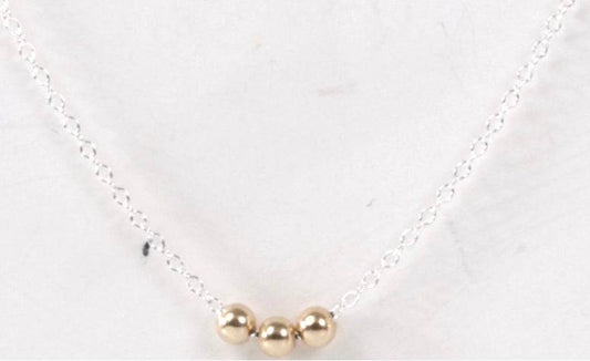 Enewton - 16in Necklace Sterling - Joy 3mm Gold Beads - Findlay Rowe Designs