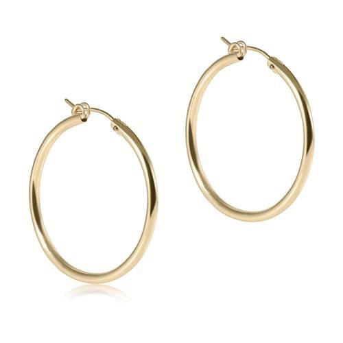 Enewton - round gold hoop - smooth - Findlay Rowe Designs