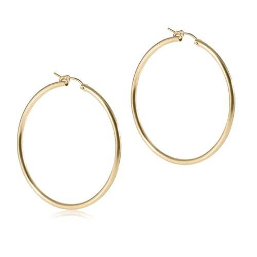 enewton - round gold hoop - smooth - 2" - Findlay Rowe Designs