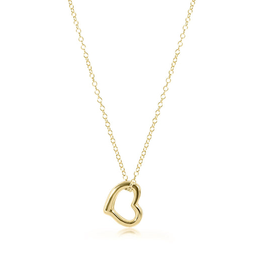Enewton - 16in Necklace Gold - Love Gold Charm - Findlay Rowe Designs