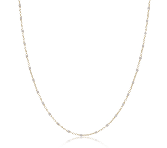 Enewton - choker simplicity chain gold - 2mm Pearl - Findlay Rowe Designs