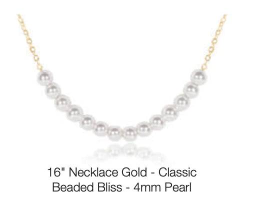 ENEWTON - 16" Necklace Gold - Classic Beaded Bliss - 4mm Pearl