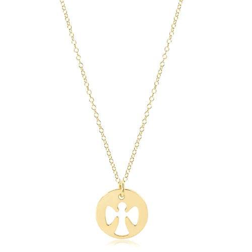 Enewton - 16in Necklace Gold - Guardian Angel Charm - Findlay Rowe Designs