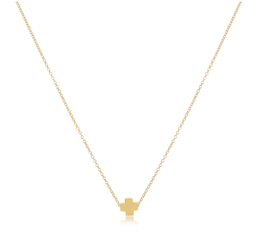 Enewton - 16in Necklace Gold - Signature Cross - Gold - Findlay Rowe Designs