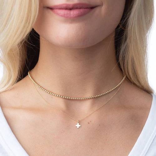 ENEWTON - 16" necklace gold - signature cross gold charm - Findlay Rowe Designs