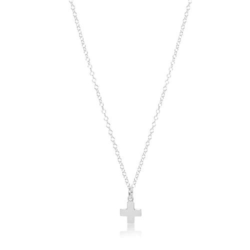enewton - 16" necklace sterling - signature cross sterling charm
