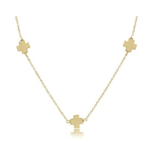 Enewton - choker simplicity chain gold - signature cross gold