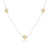 Enewton - choker simplicity chain - sterling mixed metal - classic 6mm gold - Findlay Rowe Designs