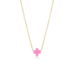 Enewton - egirl signature cross necklace gold - Bright Pink - Findlay Rowe Designs