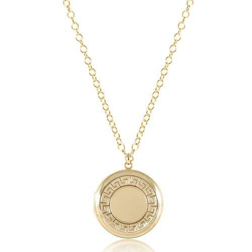 ENEWTON - 16" necklace gold - cherish medium gold locket - Findlay Rowe Designs