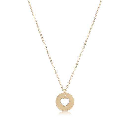 ENEWTON - 16" necklace gold - love gold disc - Findlay Rowe Designs