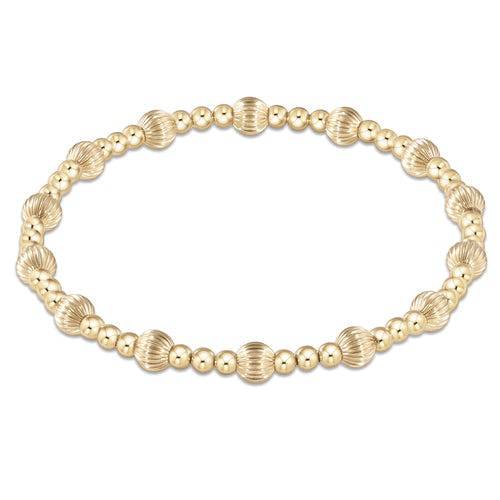 Enewton - Dignity Sincerity Pattern 5mm Bead Bracelet- Gold - Findlay Rowe Designs