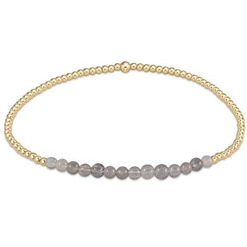 ENEWTON - gold bliss 2mm bead bracelet in Labradorite - Findlay Rowe Designs