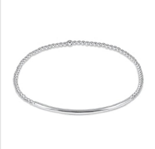 Enewton - Bliss Bar Gold Pattern 2mm Bead Bracelet - Sterling - Findlay Rowe Designs