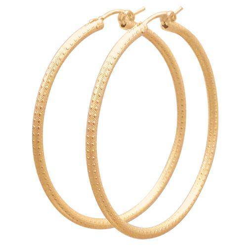 Enewton - Round Gold 1.25" Hoop - Textured - Findlay Rowe Designs