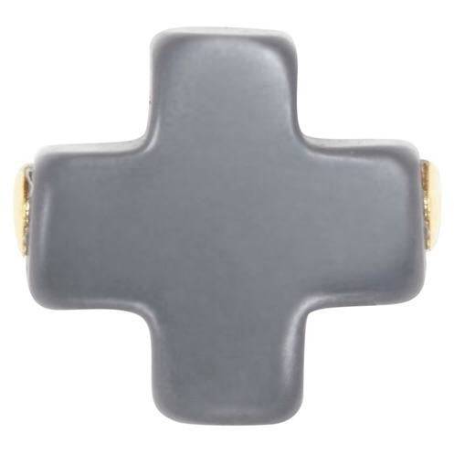 Enewton - earring - Signature Cross Studs - Charcoal - Findlay Rowe Designs
