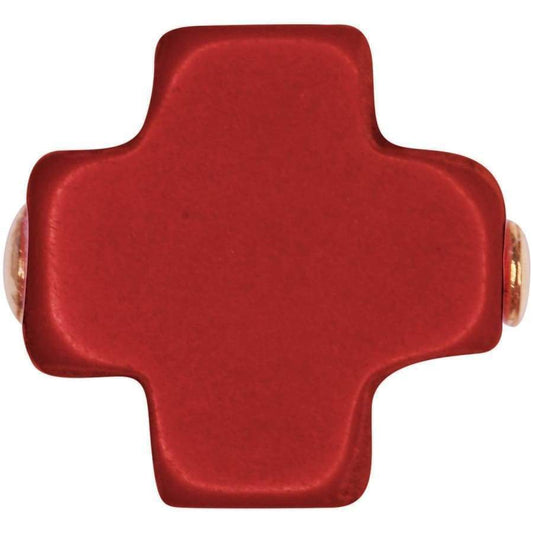 Enewton - earring - Signature Cross Studs - Red - Findlay Rowe Designs