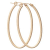 enewton - earrings - Simply Elegant Oval Hoop Textured - Findlay Rowe Designs